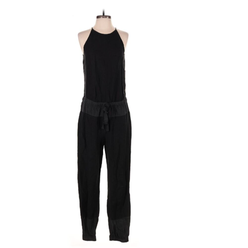 Young Fabulous & Broke Size L EUC Black Jumpsuit Linen Blend